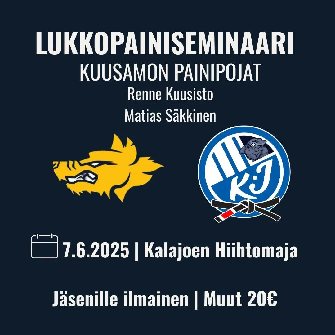 Lukkopainiseminaari Kuusamon Painipojat 7.6.2025 Kalajoen Hiihtomaja